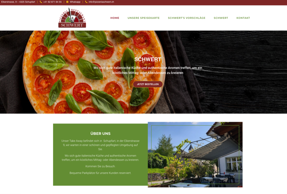 web design restaurant food delivery