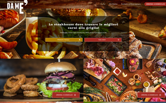 web design restaurante food delivery